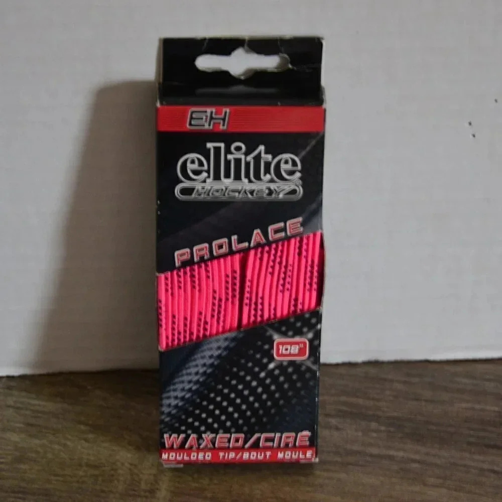LAST CHANCE— 5/$25 Hot Pink Hockey Skate Laces